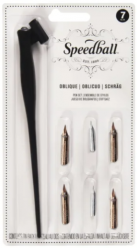Set de mango y plumillas Speedball Oblicuo