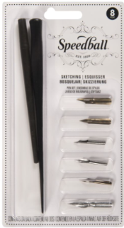 Set de mango y plumillas Speedball Sketching