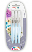 Pack 3 Pinceles con Depósito de Agua Pentel