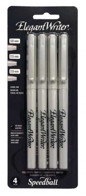 Set de Rotuladores de Caligrafía Elegant Writer Negros