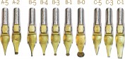 Surtido 10 Plumillas Speedball Borde Ancho (Series A,B, C)