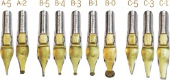 Surtido 10 Plumillas Speedball Borde Ancho (Series A,B, C)
