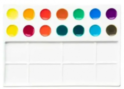 Paleta Rectangular de Porcelana