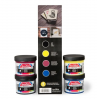 Set 4 tintas acrílicas para serigrafía en papel Speedball