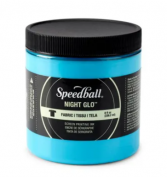 Tinta serigrafia textil Speedball 237 ml Night Glo Blue
