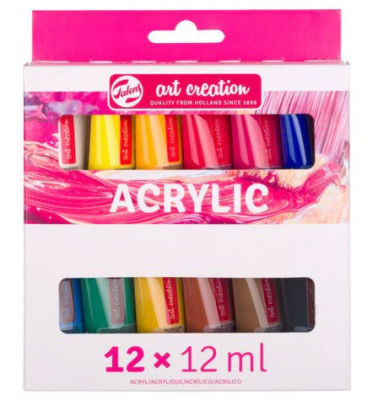Set 12 Pinturas Acrílicas 12ml Art Creation	