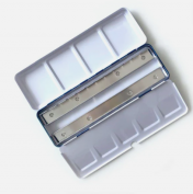 Caja metálica acuarelas vacía para 24 pastillas