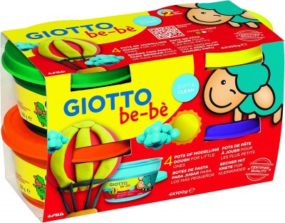 4 BOTES DE PLASTILINA GIOTTO BE-BÈ