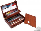 Caja de Óleo Sennelier de Lujo 22 tubos de 40ML