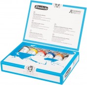 Surtido 6 tubos de pintura acrílica de 60ml Akademie Schmincke