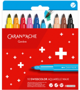 10 Rotuladores gruesos de acuarela Caran d'Ache Swisscolor