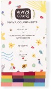 VIVIVA SET Acuarela Metálicos 16 Hojas De Colores