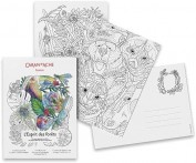 Tarjetas para colorear Esprit des Forets Caran d'Ache