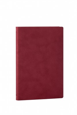 Libreta cosida y de tapa flexible Burdeos