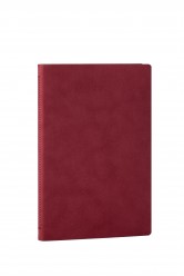 Libreta cosida y de tapa flexible Burdeos