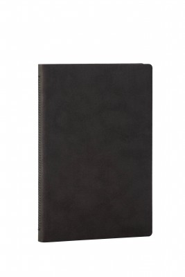 Libreta cosida y de tapa flexible Negro