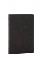 Libreta cosida y de tapa flexible Negro