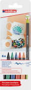 Rotuladores para Ceramica Edding Caja 6 colores Col 000