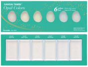 Gansai Caja 6 acuarelas colores ópalos