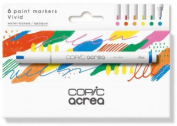 Set 6 Rotuladores Acrílicos Copic Acrea Vivos