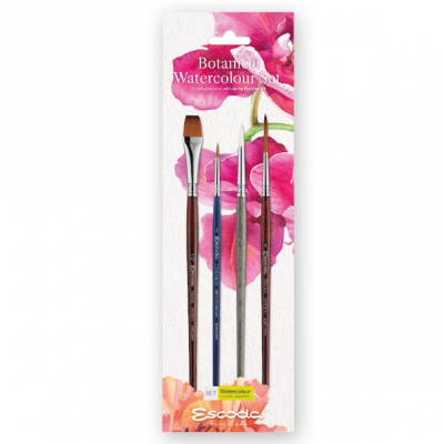 Set 4 pinceles Escoda Acuarela Bot&aacute;nica