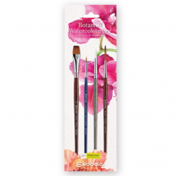 Set 4 pinceles Escoda Acuarela Bot&aacute;nica