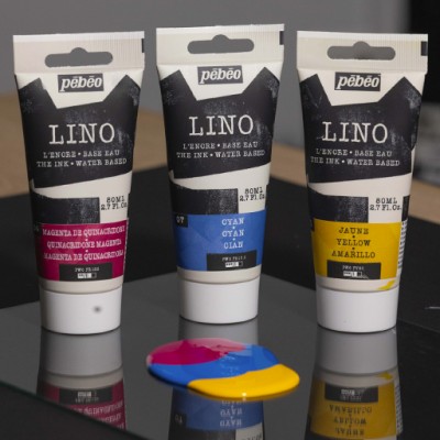 Gama completa P&eacute;b&eacute;o Lino Tinta para Linograbado 80ml
