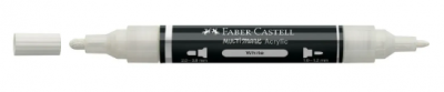 Rotulador a base de agua multisuperficie Faber-Castell Blanco