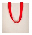 Bolsa de algodón Helios asas rojo