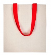 Bolsa de algod&oacute;n Helios asas rojo