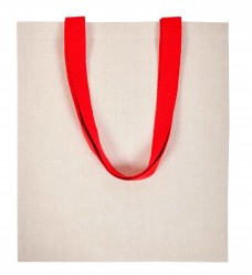 Bolsa de algod&oacute;n Helios asas rojo