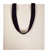 Bolsa de algodón Helios asas negro