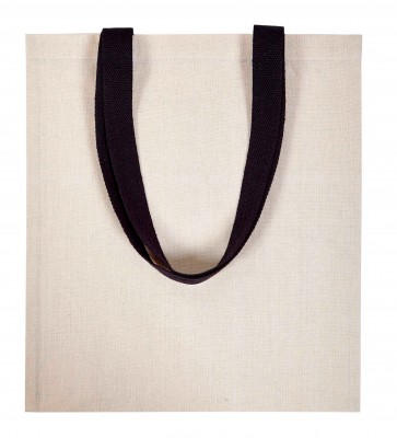 Bolsa de algod&oacute;n Helios asas negro