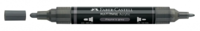 Rotulador acr&iacute;lico multisuperficie Faber-Castell Gris de Payne