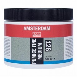 Gel medium Amsterdam 127 Texturado Piedra Pomez Mediana 500 ml