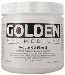 Gel Medium Regular Gel Golden 237 ml Gloss
