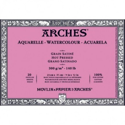 Arches Bloc Acuarela Satinado 23X31cm 200177185 IP