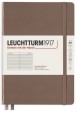 Leuchtturm1917 Bloc Medium Note Book A5 Líneas Horizontales - Marrón Topo