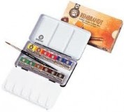 boite aquarelles Rembrandt 12 1/2 godet