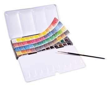 Caja Acuarela Sennelier Aquarelle 48 1/2 godets