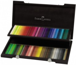 Lápices Colores Faber Castell Polychromos 120 colores Caja Madera