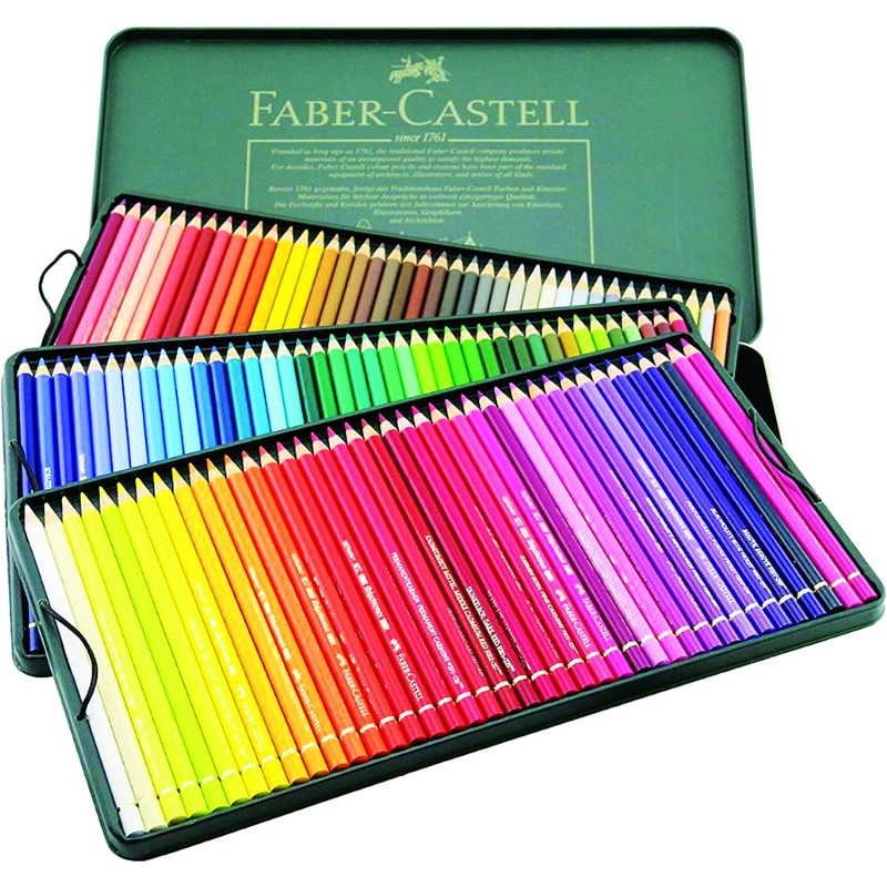 Caja 120 lápices colores Faber Castell Polychromos, Colores Faber