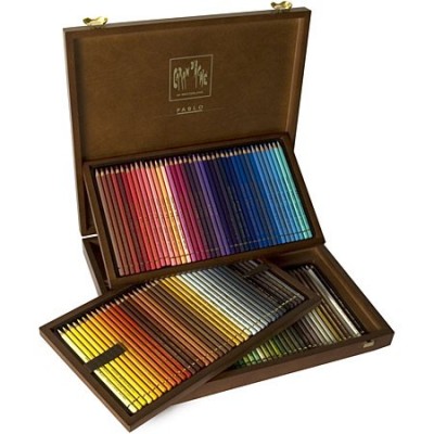 Caran D'Ache Pablo 120 colores. Caja de madera