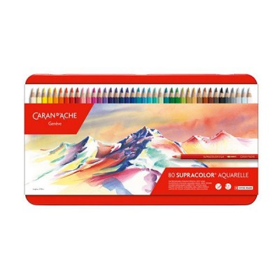 Lapices Colores Caran d'Ache Supracolor Caja metálica 80 colores