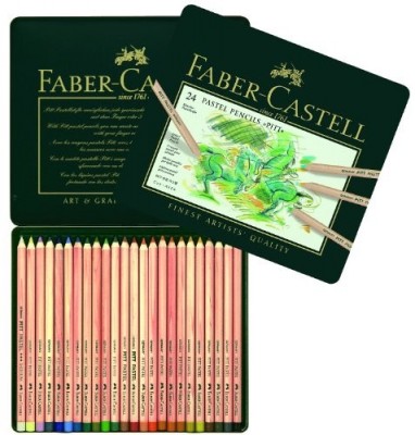 Faber Castell Lápices color Pastel Pitt 112124 Caja 24 lápices
