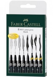 Caja 8 Rotuladores Tinta China Pitts Faber-Castell 167137