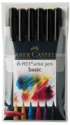Estuche Rotuladores Pincel Faber Castell 6 colores Basic