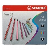 Rotuladores Stabilo Pen 68 Caja 20 colores