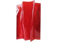 10 Hojas Papel Celofan Rojo