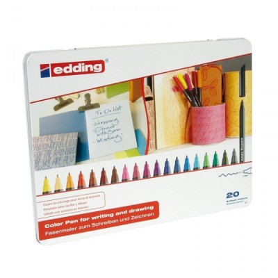 Edding 1200 Rotuladores Caja 20 colores